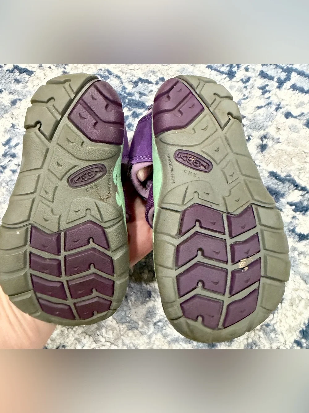 Keen Purple Kids Sandals with Aqua Accents
